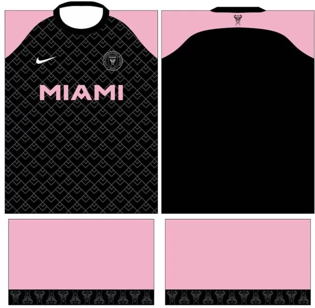  Arte Vetor Camisa Inter Miami - Modelo 08