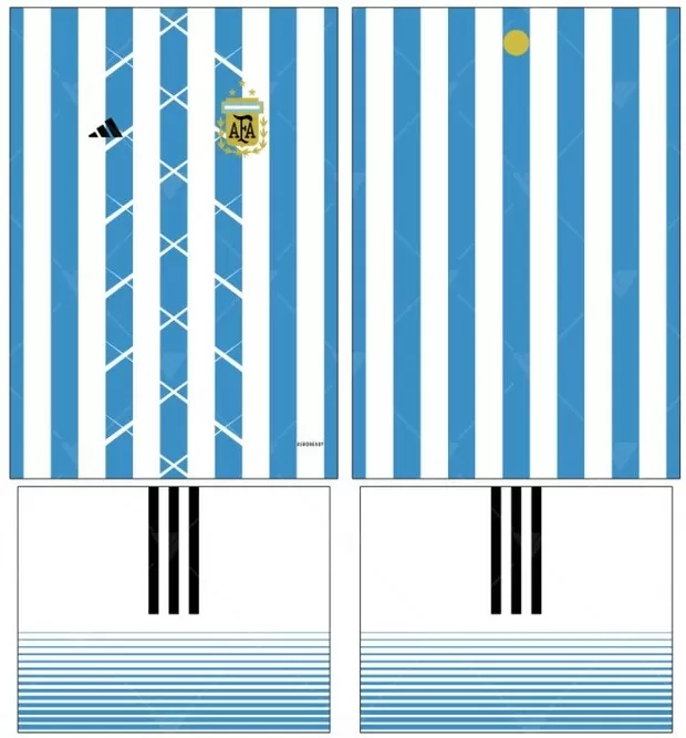 Arte Vetor Camisa Argentina Conceito 03