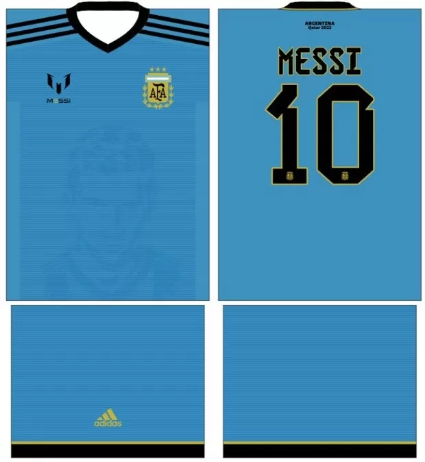 Arte Vetor Camisa Argentina Conceito 12