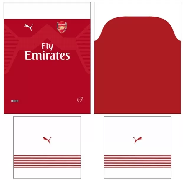 Arte Vetor Camisa Arsenal | Modelo 07