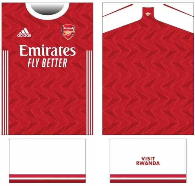 Arte Vetor Camisa Arsenal | Modelo 10