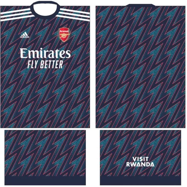 Arte Vetor Camisa Arsenal | Modelo 13