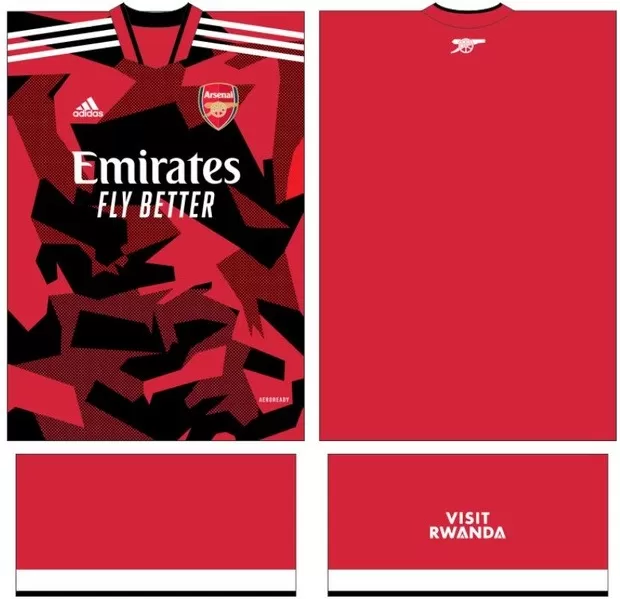 Arte Vetor Camisa Arsenal | Modelo 15