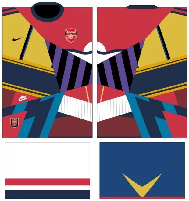 Arte Vetor Camisa Arsenal | Modelo 20