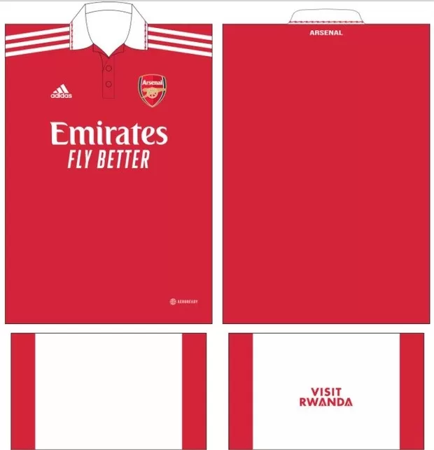 Arte Vetor Camisa Arsenal | Modelo 21