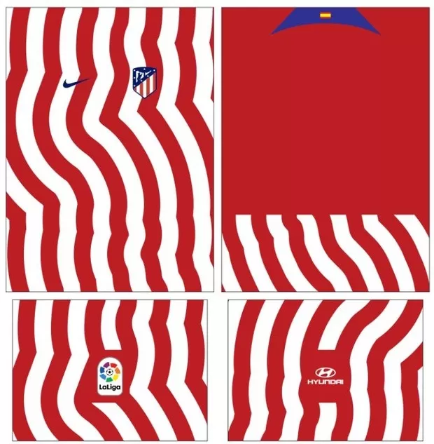 Arte Vetor Camisa Atlético de Madrid Conceito 2024 | Modelo 15
