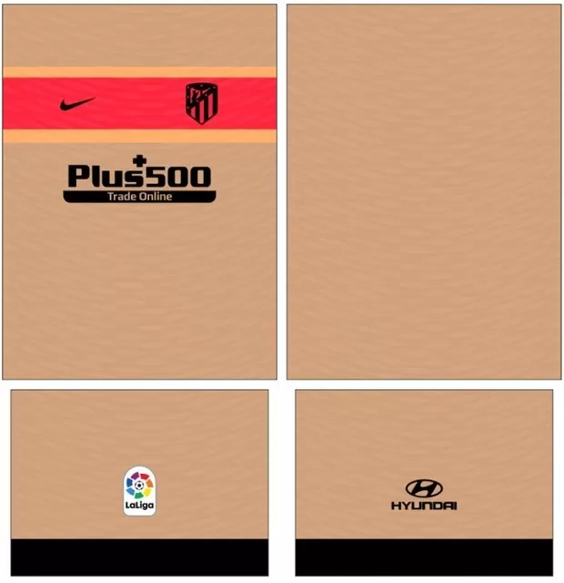 Arte Vetor Camisa Atlético de Madrid Conceito 2024 | Modelo 16