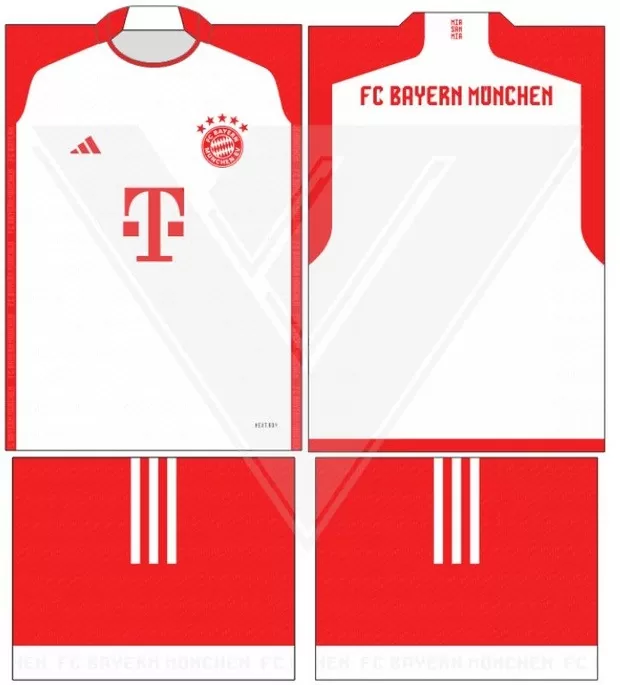 Arte Vetor Camisa Bayern München Conceito 2024 | Modelo 27