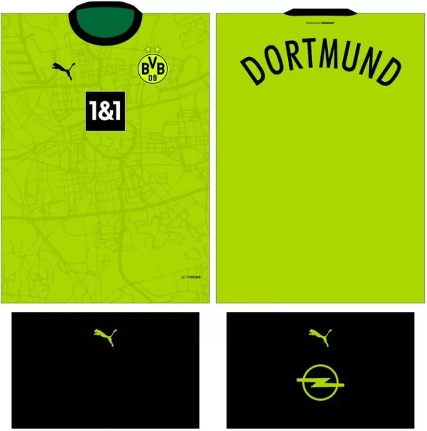 Arte Vetor Camisa Borussia Dortmunt Conceito 07