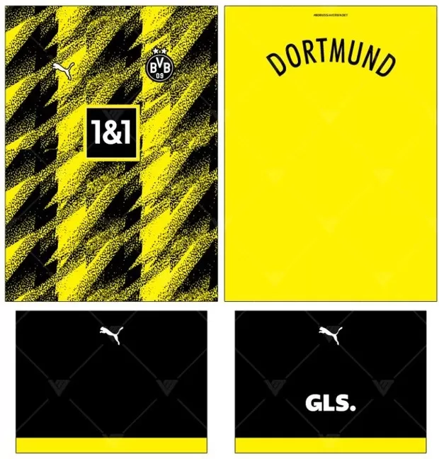 Arte Vetor Camisa Borussia Dortmunt Conceito 16