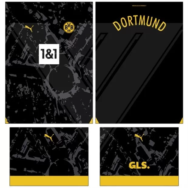 Arte Vetor Camisa Borussia Dortmunt Conceito 17