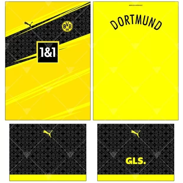 Arte Vetor Camisa Borussia Dortmunt Conceito 20