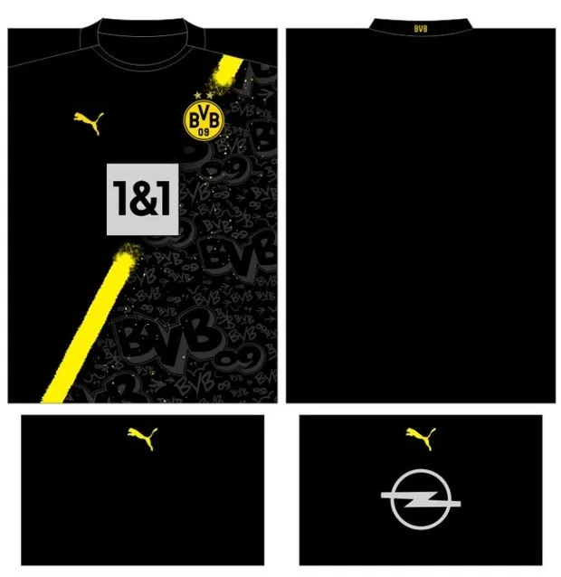 Arte Vetor Camisa Borussia Dortmunt Conceito 31