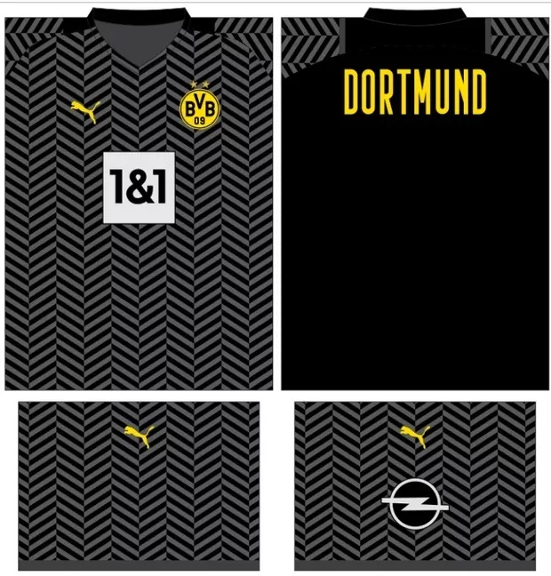 Arte Vetor Camisa Borussia Dortmunt Conceito 33