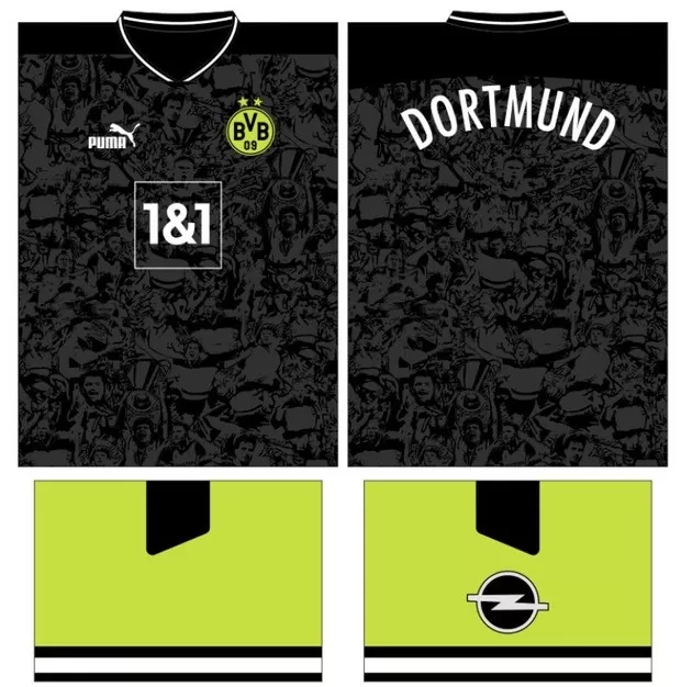 Arte Vetor Camisa Borussia Dortmunt Conceito 34