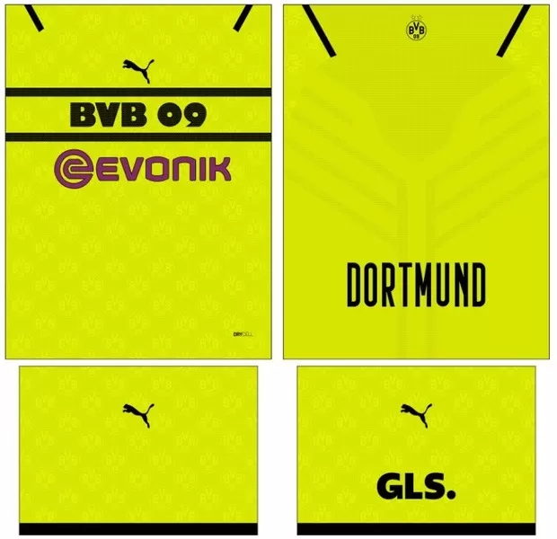 Arte Vetor Camisa Borussia Dortmunt Conceito 35