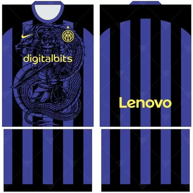 Arte Vetor Camisa Inter de Milão 2024 | Modelo 26