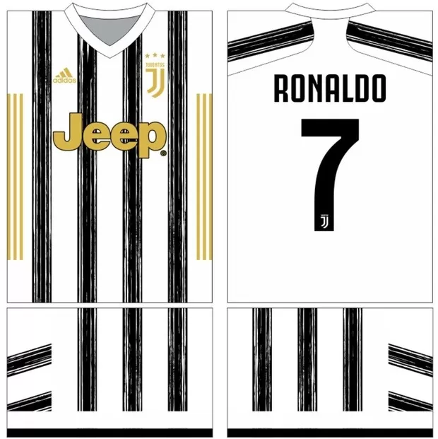 Arte Vetor Camisa Juventus | Modelo 09