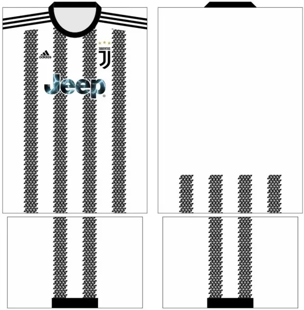 Arte Vetor Camisa Juventus | Modelo 18
