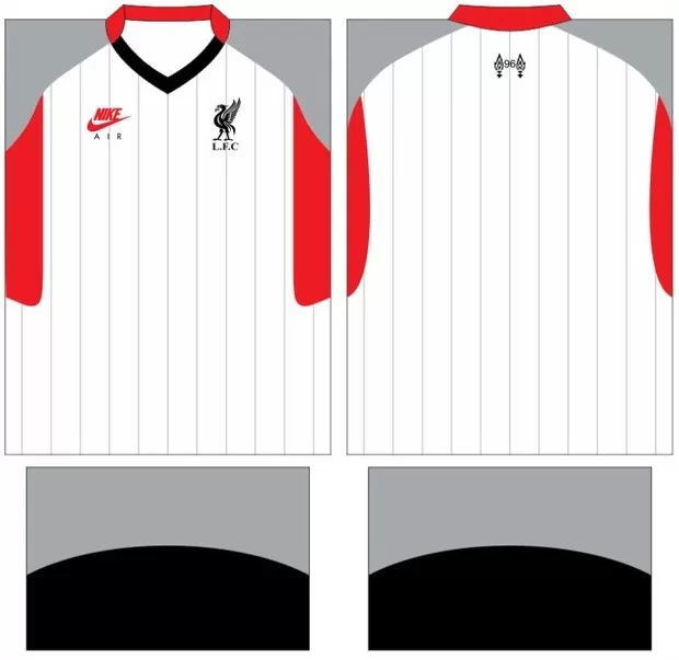 Arte Vetor Camisa LiverPool - Modelo 04