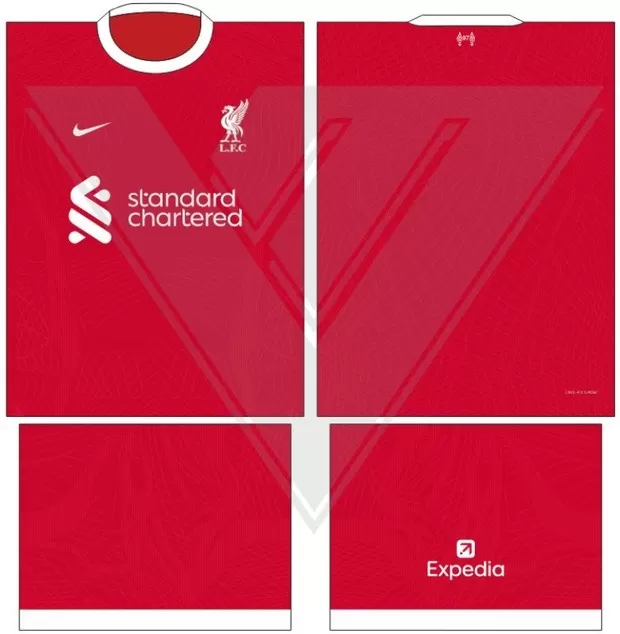 Arte Vetor Camisa LiverPool - Modelo 32