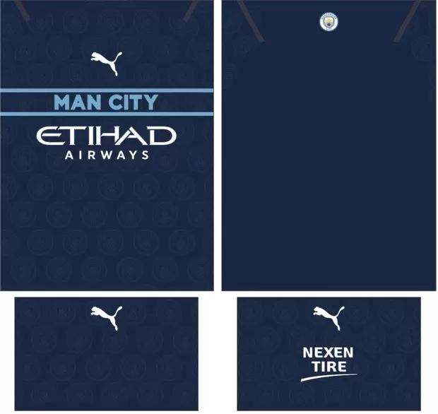 Arte Vetor Camisa Manchester City Conceito 2024 - Modelo 10