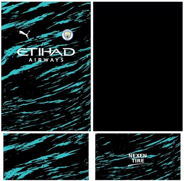 Arte Vetor Camisa Manchester City Conceito 2024 - Modelo 14