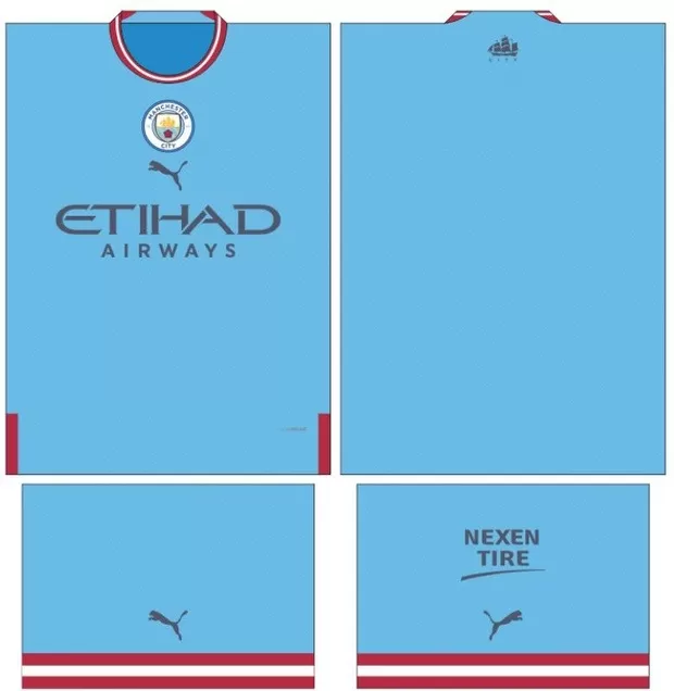 Arte Vetor Camisa Manchester City Conceito 2024 - Modelo 20