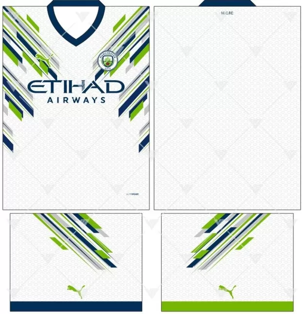 Arte Vetor Camisa Manchester City Conceito 2024 - Modelo 37