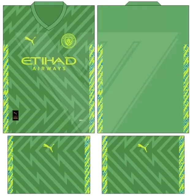 Arte Vetor Camisa Manchester City Conceito 2024 - Modelo 38