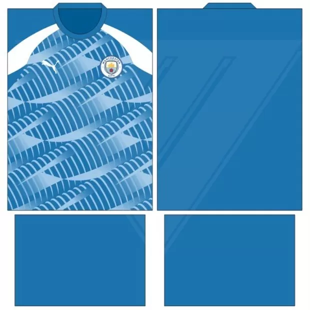 Arte Vetor Camisa Manchester City Conceito 2024 - Modelo 43