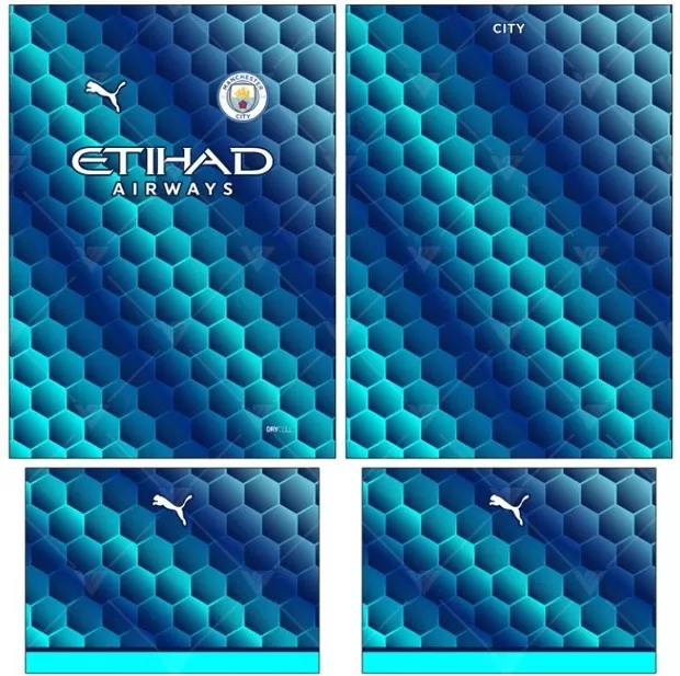 Arte Vetor Camisa Manchester City Conceito 2024 - Modelo 45