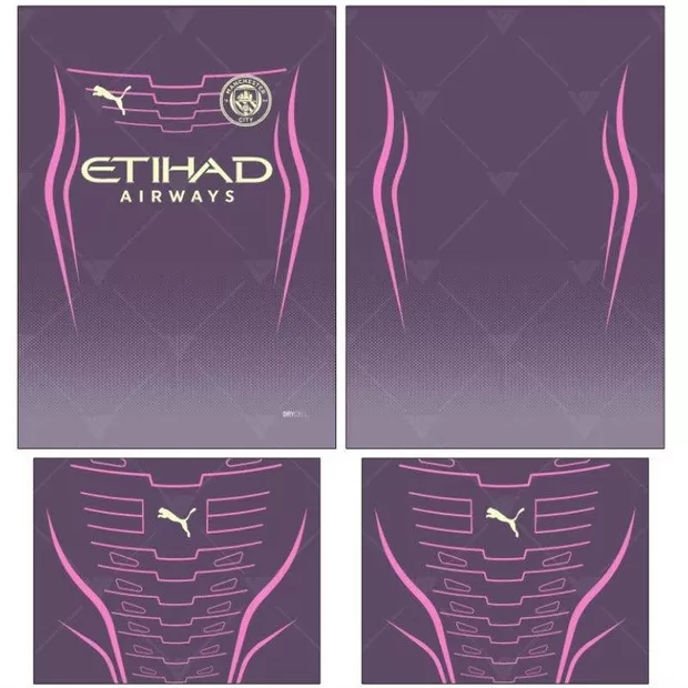 Arte Vetor Camisa Manchester City Conceito 2024 - Modelo 47