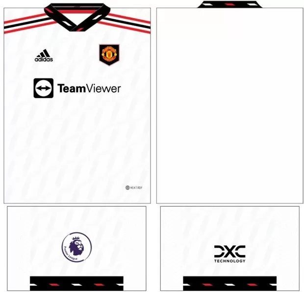 Arte Vetor Camisa Manchester United Conceito 2024 - Modelo 02