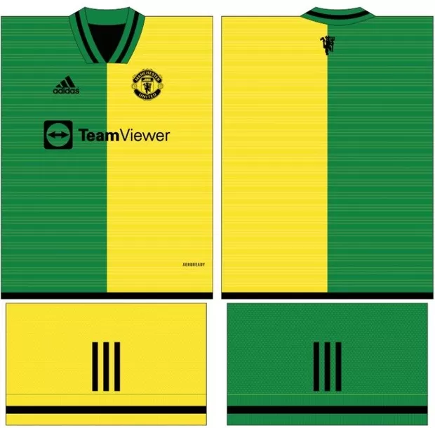 Arte Vetor Camisa Manchester United Conceito 2024 - Modelo 07