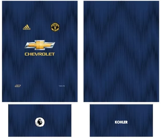 Arte Vetor Camisa Manchester United Conceito 2024 - Modelo 09