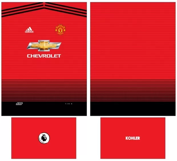 Arte Vetor Camisa Manchester United Conceito 2024 - Modelo 10