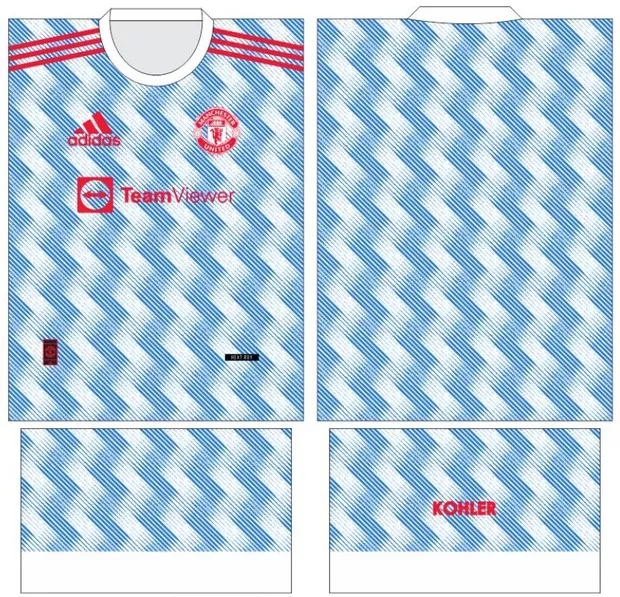 Arte Vetor Camisa Manchester United Conceito 2024 - Modelo 12