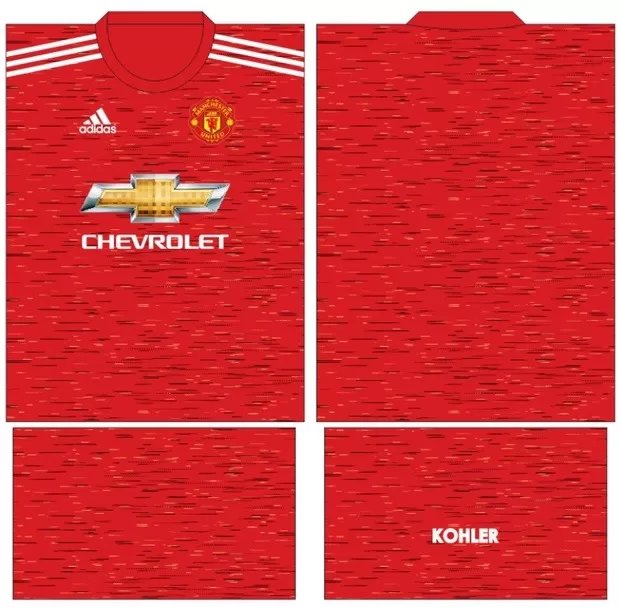 Arte Vetor Camisa Manchester United Conceito 2024 - Modelo 15