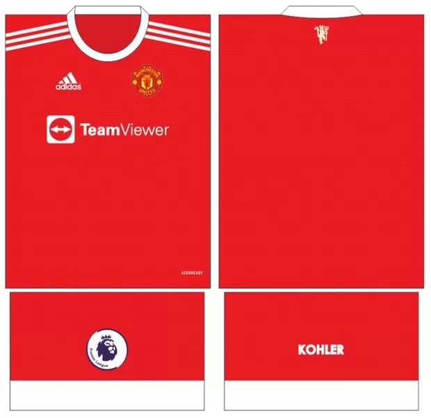 Arte Vetor Camisa Manchester United Conceito 2024 | Modelo 16