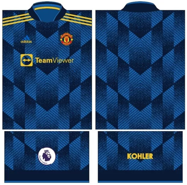 Arte Vetor Camisa Manchester United Conceito 2024 | Modelo 17