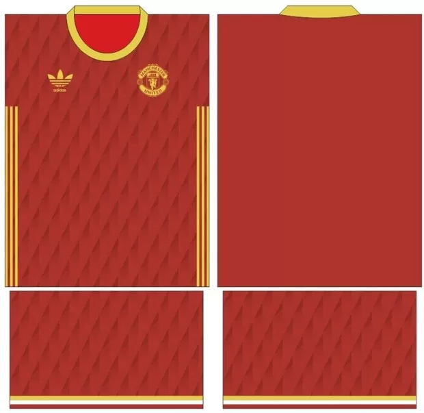 Arte Vetor Camisa Manchester United Conceito 2024 | Modelo 20