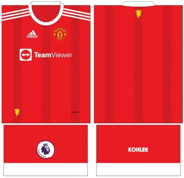 Arte Vetor Camisa Manchester United Conceito 2024 | Modelo 25