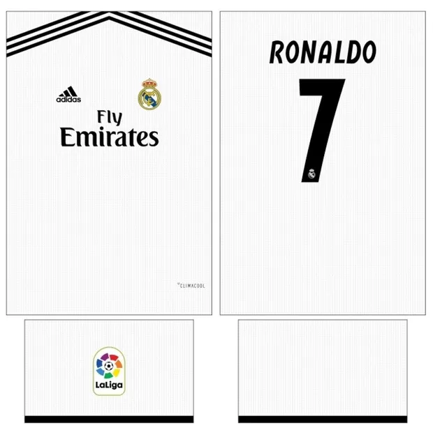 Arte Vetor Camisa Real Madrid - Modelo 11