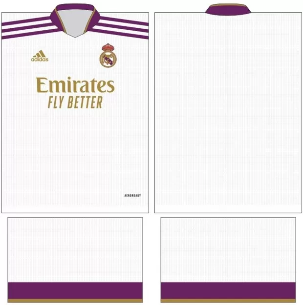 Arte Vetor Camisa Real Madrid - Modelo 28