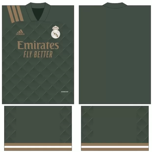 Arte Vetor Camisa Real Madrid - Modelo 30