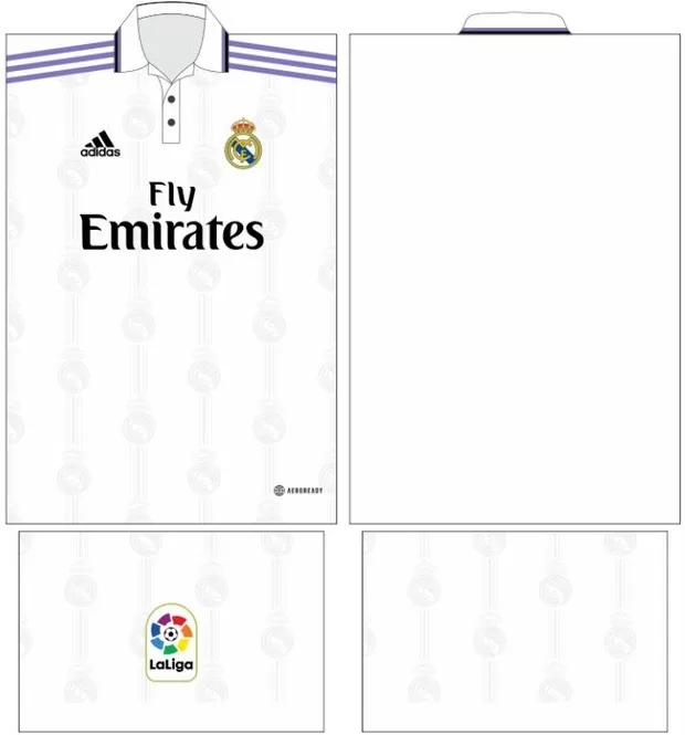 Arte Vetor Camisa Real Madrid - Modelo 34