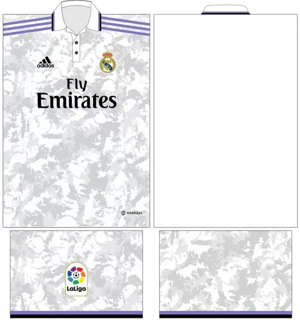 Arte Vetor Camisa Real Madrid - Modelo 44