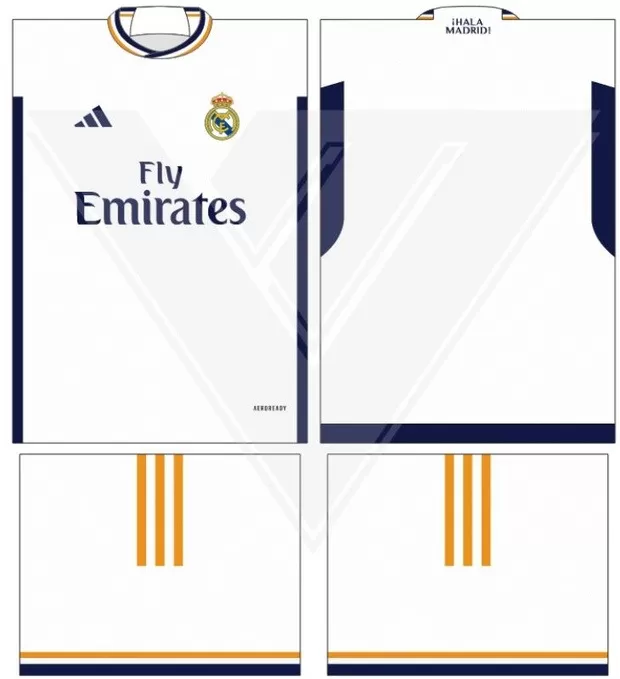 Arte Vetor Camisa Real Madrid - Modelo 50