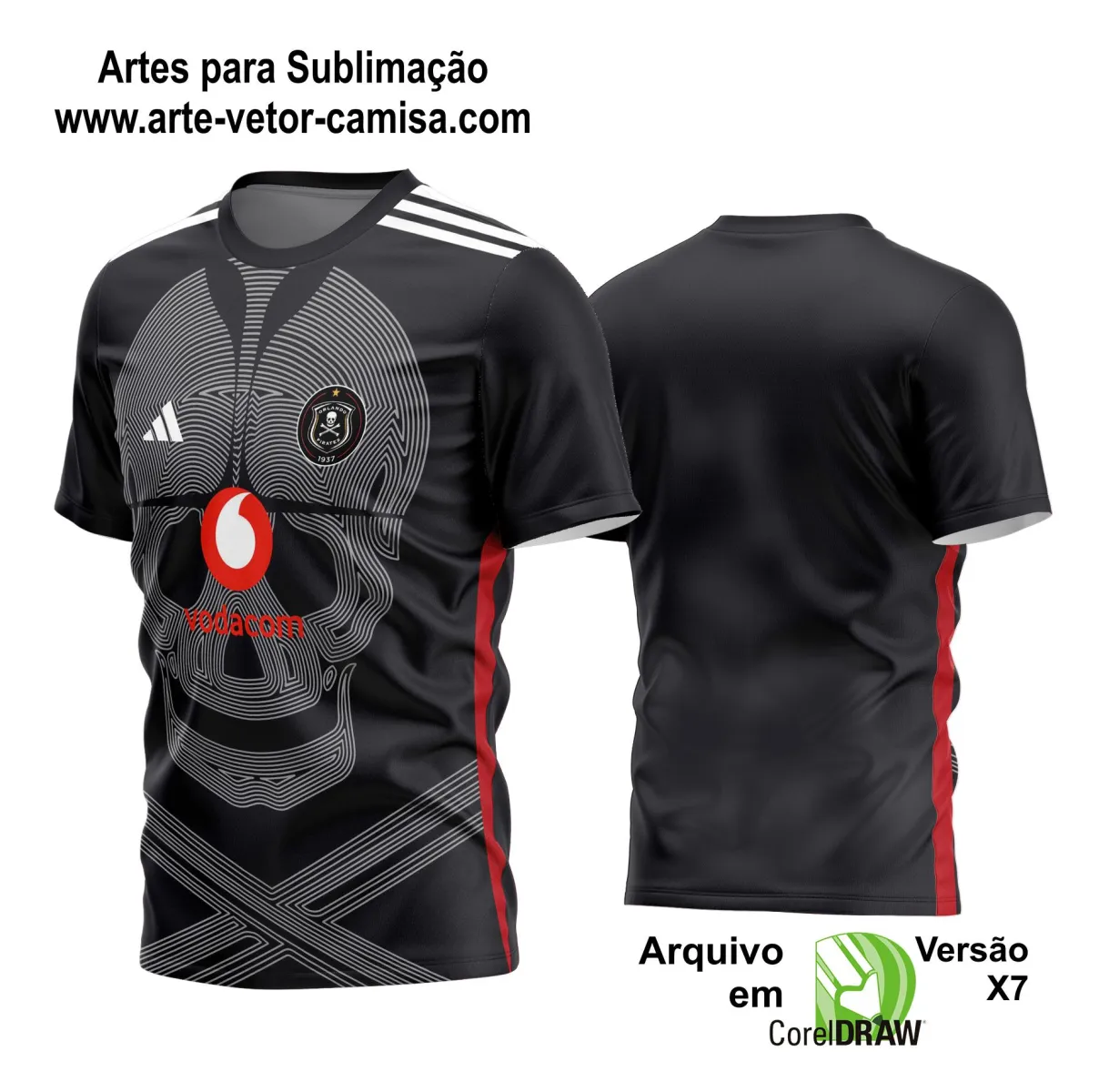 Arte Vetor Camisa de Time Futebol 2024 - 2025